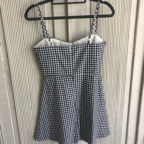 By the way Plaid mini flared dress - Picture 3 of 3